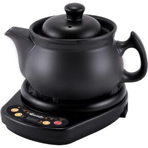 Chinese Medicine Pot 4.22 Quart Electric Herbal Medicine Cooker 110V Electric Chinese Ceramic Herb Tea Maker for Herbs within 1200g