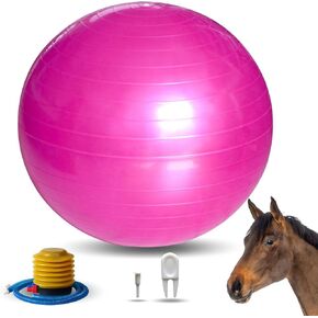 22-Inch Horse Balls Mega Equine Ball for Play Training Horse Soccer Ball Anti-Burst Herding Ball for Horse Goat Donkey
