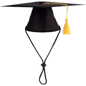 Pet Graduation Caps Dog and Cats Graduation Hats with Yellow Tasselt for Graduation Holiday Party Pet Costume Accessory
