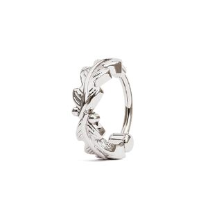 Boho Helix Clicker Hoop, Cartilage Hoop Earring, Unique Handmade Piercing Jewelry by Umanative (Sterling Silver)