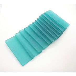 Sea glass place cards - Teal tiles