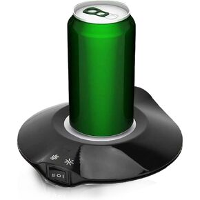 Yoidesu Cup Cooler Coffee Warmer, 2 in 1 Beverage Warmer and Drink Cooler, -3℃- 65 ℃ USB Heating and Cooling Mat Coffee Tea Beverage Cans Cooler & Warmer Heater Chilling Coasters(Black) in Kuwait