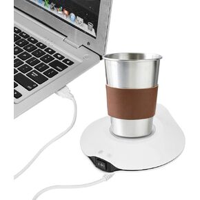 Yoidesu Cup Cooler Coffee Warmer, 2 in 1 Beverage Warmer and Drink Cooler, -3℃- 65 ℃ USB Heating and Cooling Mat Coffee Tea Beverage Cans Cooler & Warmer Heater Chilling Coasters(Black)
