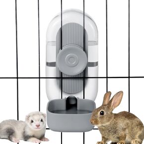 28oz Rabbit Water Bottle,Hanging Automatic Water Dispenser for Cage,Ferret Bunny Guinea Pig Water Bowl,Suitable for Small Animal(Cage Grid Spacing Over 1.2'')(Green)