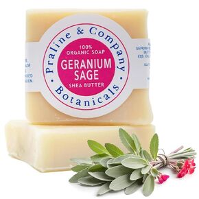 Organic Handmade Lavender-Peppermint Bath and Hand Soap for Oily Skin - Bath Soap with Gentle Creamy Moisturizing Foam - Organic Hand Soap with 100% Organic Ingredients - 4oz / 110gr