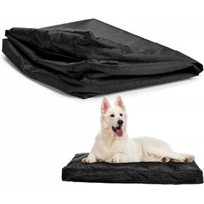 Dogs Bed Cover Waterproof Replacement Covers for Large Dogs Pet Bed Heavy Duty Washable Cover with Zipper-44"x32"x4"inch