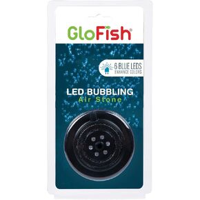 GloFish Blue LED Bubbler, Aquarium Lights With Air Stone For Fish Tanks 2.6-Inch x 4-Inch x 0.5-Inch