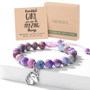 Birthday Gifts Ideas Unicorns Gifts for Girls Age Valentines Day Gifts for Teens Charm Beaded Bracelets for Teen Girls Teenage Granddaughter Niece Daughter Easter Christmas Stocking Stuffers
