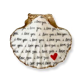 Love Heart Valentines Day Girlfriend Trinket Dish Ring Holder Jewelry Tray Scented Candle Home Decor Storage Accessories Gifts Gift Present Women Girl Birthday Anniversary Cute Vintage Couple Mom Love