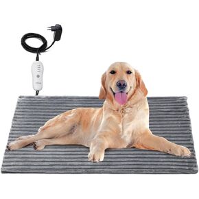 وسادة تدفئة للحيوانات الأليفة من كاروميو لكلب القطط، حصيرة سرير كهربائية مقاومة للماء للاستخدام الخارجي والداخلي مع سلك مقاوم للمضغ، درجة حرارة قابلة للتعديل مع مؤقت إيقاف تلقائي، طاقة تيار مستمر آمنة، 28 بوصة × 16 بوصة in Kuwait
