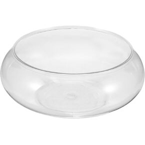 Clear Fish Bowl Vase Bubble Bowl Round Shallow Planter Terrarium Fish Bowl Aquatic Plant Pot Daffodil Pot Hydroponic Planter Fish Tank Aquarium Bowl