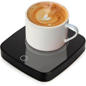 Coffee Cup Warmer, 3 Temperature Setting Electric Coffee Cup Warmer for Desk (No Cup) - Ideal Coffee Gifts Accessories Keep Beverages Mug Warmer (Wood grain)