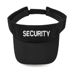 FBA PRIME - Security embroidered visor cap hat, cool gift for anyone, Security guard visor sun hat