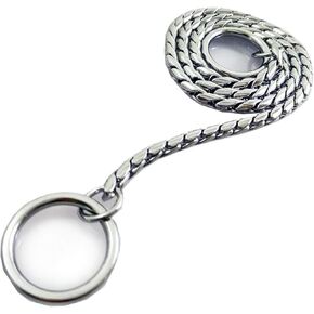 Dog P Snake Chain Chrome Plated Metal Dog Training Choke/Collar-Fully Guaranteed Against Rust Tarnish or Breakage-Recommended for Professional Training (Rose Gold, 4mm*60cm(24"))
