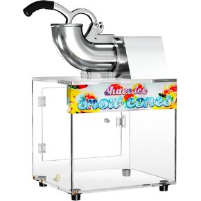 48L Snow Cone Machine, 500LB/H Commercial Shaved Ice Machine for Snow Cones, 300W Electric Fluffy Snow Cone Maker for Party, Suitable for Party Activities, Family Gatherings, Sale