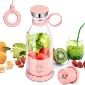 Portable Juicer Blender,Fresh Juice Blender,350ml Wireless Portable Electric Juicer，fresh juice blender portable，suitable for making fruit juice, milkshakes, and smoothies