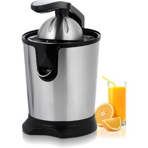 Electric Citrus Juicer Squeezer, Stainless Steel Orange Extractor Machines Suitable for Lime Grapefruit Lemon, Detachable Design