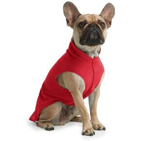 Soft and Snuggly Stretch Fleece Pull-Over Dog Vest Sweater Jacket for Small Dogs, Medium Dogs, Big Dogs (Large, City Grey)