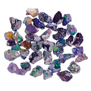 25 carats Raw Black Opal Gemstone and Crystals, Wholesale Gemstone Lot, Rough Crystals, Rock Stones, Jewelry Making Supplies, DIY & Crafts, A+ Grade