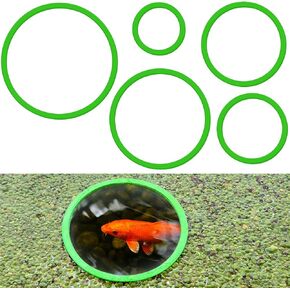 5 Pcs Aquarium Floating Plant Corral,5 Sizes of Aquarium Floating Plant Ring, Aquarium Feeding Ring for Intercepts Floating Plants, Fish Feeding Ring.