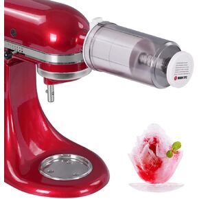 Gdrtwwh Shaver Ice Attachment for KitchenAid Stand Mixer-Ice Shaver and Snow Cone Attachment for Kitchenaid Stand Mixer,BPA Free（8pcs Ice Mold Includ)