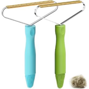Pet Hair Remover,Deep Cleaning Dog Cat Hair Remover,Pet Hair Removal Tool,Fur Removal Tool,Portable Carpet Scraper Rake,Carpet Rake for Carpet,Car Mat,Couch,Pet Bed,Furniture,Rug(2Pcs)