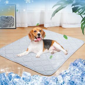 Cooling Blanket for Dogs,32 * 44IN, Dog Cooling Mat Q-Max>0.5, Durable&Versatile with Cooling&Soft Surfaces for All Seasons,Protect Furniture from Scratches&Chewing,Washable Dog Blanket