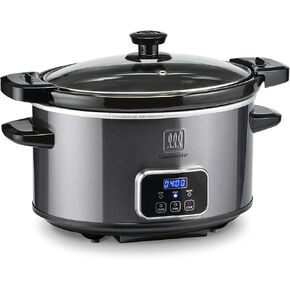 Toastmaster 4-Quart Digital Slow Cooker with Locking Lid (Graphite)