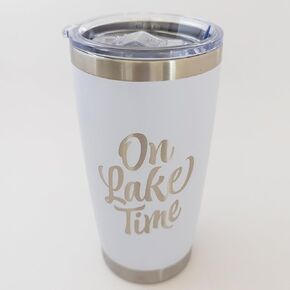Lake Mug, 20 oz Togo Coffee Tumbler, Lake Day Essentials, Lakehouse Gifts for Men,Women, Outdoor Coffee Mug (Royal Blue)