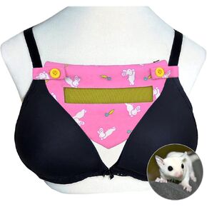 Sugar Glider Bra Pouch with Window Screen Bra Bonding Pouch for Gliders Ferret Rat Small Pets Triangle Design