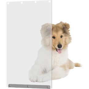 TonGass 10" x 18" Pet Door Flap Large Transparent Dog Door Flap Replacement Designed for Ideal Pet Products Ruff Weather Dog Door Model DSRWXL for Larger Pets (Up to 90 lbs)