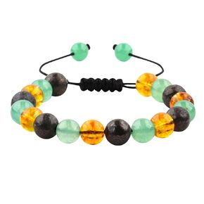 Weight Loss Manifestation Bracelet 10MM Black Tourmaline Apatite Lepidolite Bracelet for Men Women Good Luck Bracelet Healing Calming Anxiety Stress Relief Gifts