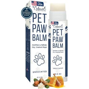 Dog Paw Pad Balm – Natural Pet Paw Balm Stick for Dry, Itchy, Cracked Irritated Skin – Paw Protector Moisturizes & Soothes Paws, Nose, Elbows – Lick Safe Itchy Skin Relief for Dogs, Cats, Made in USA
