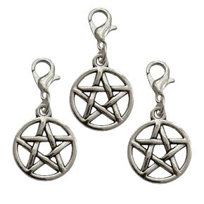 3pcs in Set Creative Pentagram Jewelry, Star Clip on Charm, for Making Jewelry Necklace and Bracelet, Witch Jewelry