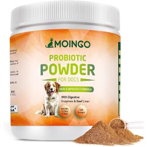 Probiotics for Dogs - Probiotic Powder for Dogs, Dog Probiotics for Immune and Digestive Health -120 Scoops Liver Flavored Probiotic Supplement