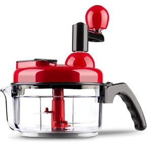 Hand crank food processor chopper for vegetables fruits nuts with egg white separator
