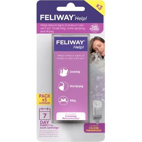 FELIWAY® Help! Cat Calming Pheromone Refills (7 days), 3-Pack