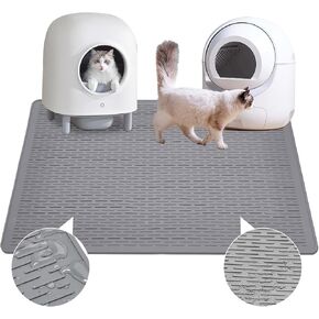 Cat Litter Mat,Waterproof Soft Litter Mat,39x27in Large Rubber Litter Box Mat,Washable Cat Litter Mat Litter Trapping Mat Easy to Clean,Indoor Floor Xl Kitty Litter Mat