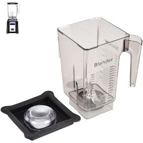 90oz WildSide+ Jar for Blendtec Blenders, replace 570 575 625 650 725 759 800 825 885 etc, wide compatible with Classic/Designer/Professional/Commercial Series Container Pitcher Cup