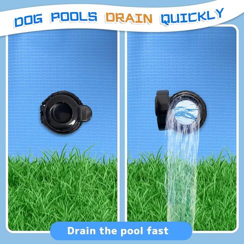 Foldable Dog Pool for Large Dogs, 63'' Swimming Pool for Small Dogs, Outdoor Pet Pool Pet Bathtub Collapsible Kiddie Pool Cats Doggie Puppy Bathing Tub with PP Board Hard Support in Saudi Arabia