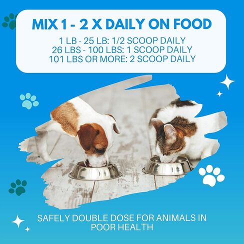 اللبأ البقري النشط حيويًا للكلاب والقطط والجراء والقطط والحيوانات الأليفة - مكمل مسحوق اللبأ اليومي 240 جم (480 وجبة) in Kuwait