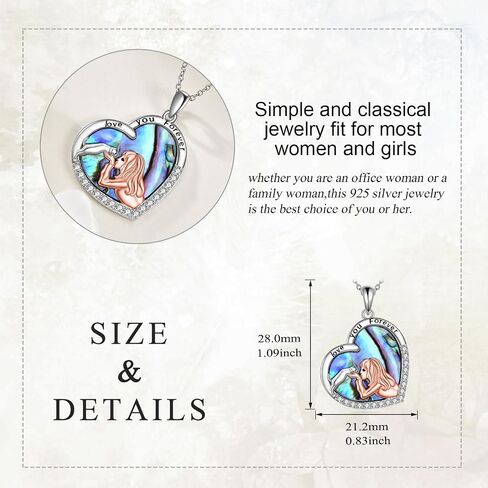 Dog Necklace 925 Sterling Silver Puppy And Girl Pendant Necklace Dog Lovers Abalone Shell Jewelry Gifts for Women Girls in Saudi Arabia