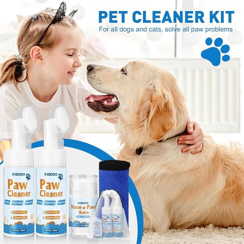 4 Pack Dog Paw Balm, Dog Paw Pad Balm - Moisturizer & Soother for Cracked Dry & Damaged Paws, Nose & Elbows, Natural Lick Safe Dog Paw Blam Protector for Healing, Repairing in Saudi Arabia
