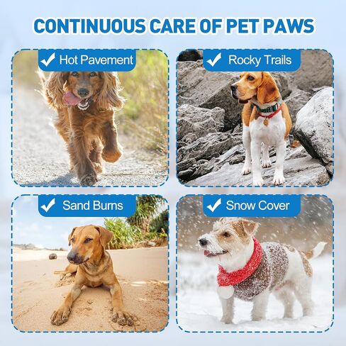 4 Pack Dog Paw Balm, Dog Paw Pad Balm - Moisturizer & Soother for Cracked Dry & Damaged Paws, Nose & Elbows, Natural Lick Safe Dog Paw Blam Protector for Healing, Repairing in Saudi Arabia