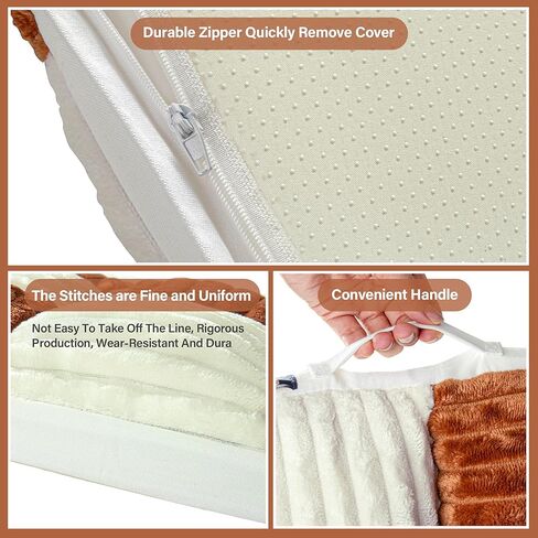 Dog Beds Large Sized Dog Couch Waterproof Dog Bed Washable Dog Pet Bed with Removable Cover & Nonskid Bottom & Waterproof Lining Large Dog Bed Sofa Anti-Slip Pet Sleeping Mat 36 x 24 x 3 Inch in Kuwait