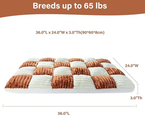 Dog Beds Large Sized Dog Couch Waterproof Dog Bed Washable Dog Pet Bed with Removable Cover & Nonskid Bottom & Waterproof Lining Large Dog Bed Sofa Anti-Slip Pet Sleeping Mat 36 x 24 x 3 Inch in Kuwait