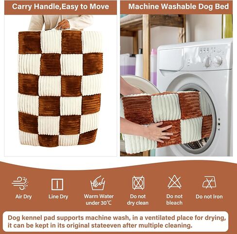 Dog Beds Large Sized Dog Couch Waterproof Dog Bed Washable Dog Pet Bed with Removable Cover & Nonskid Bottom & Waterproof Lining Large Dog Bed Sofa Anti-Slip Pet Sleeping Mat 36 x 24 x 3 Inch in Kuwait