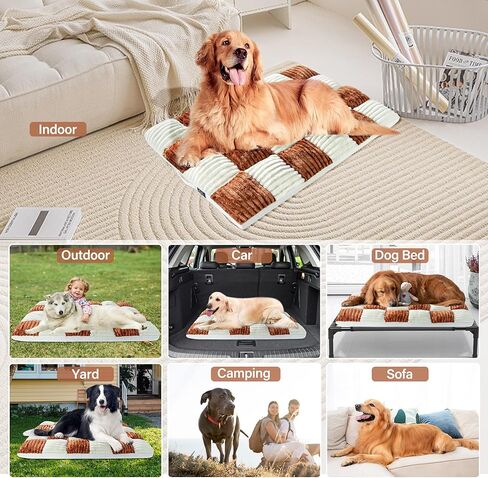 Dog Beds Large Sized Dog Couch Waterproof Dog Bed Washable Dog Pet Bed with Removable Cover & Nonskid Bottom & Waterproof Lining Large Dog Bed Sofa Anti-Slip Pet Sleeping Mat 36 x 24 x 3 Inch in Kuwait