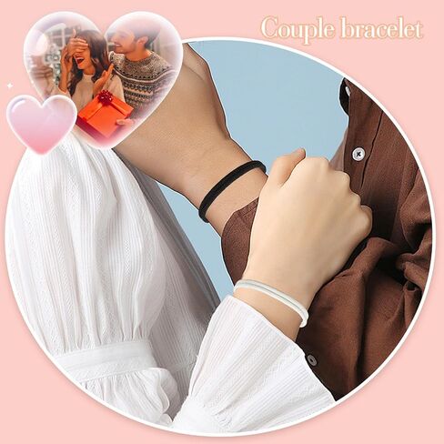Matching Adjustable Rope Bracelet for Couples, Pinky Promise Bracelet Anniversary Valentines Day Birthday Christmas Gift for Him and Her in Kuwait