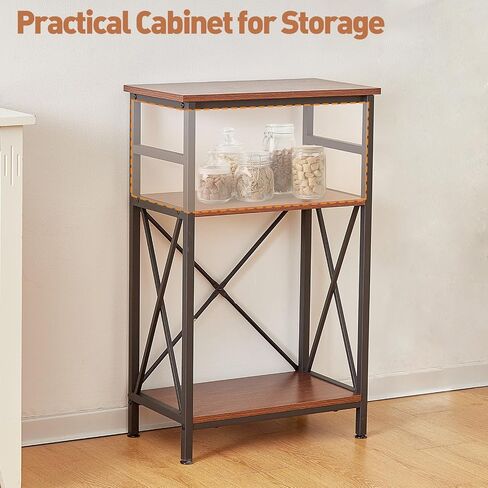 10 Gallon Fish Tank Stand with Shelf, Double Aquarium Stand for 10&5 Gal Fish Tank, 3-Tier Heavy Metal Stand with Stable Structure, Adjustable Table Feet&Anti-tilt Device - White in Saudi Arabia
